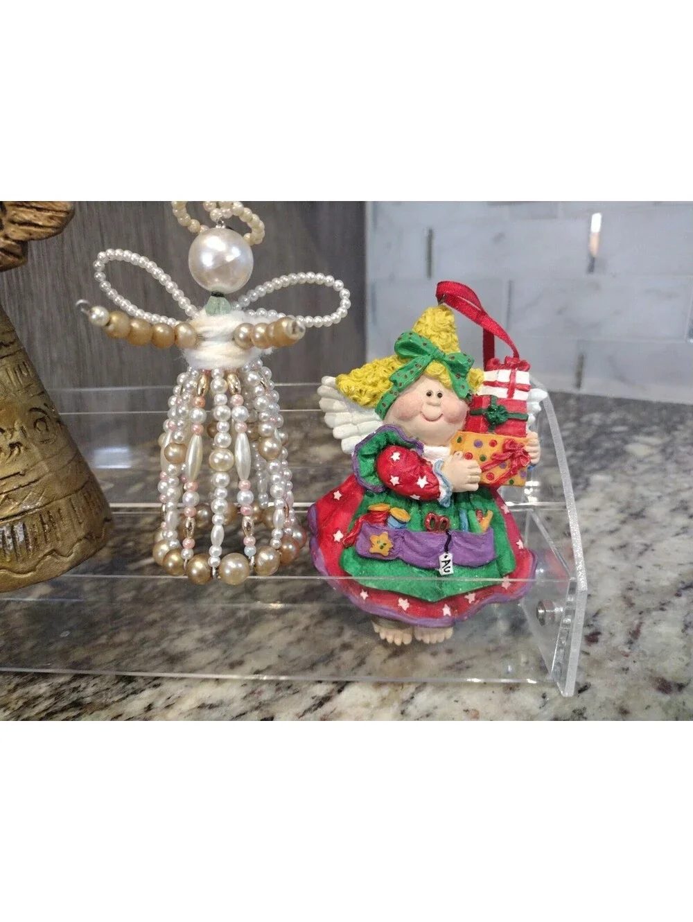 Vintage Set  5 Angel Ornaments And Christmas Decor 2